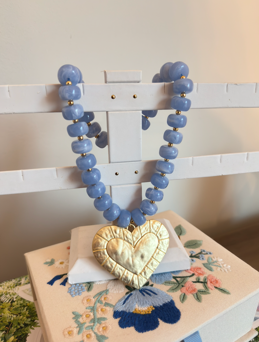 Lover Necklace - Blue