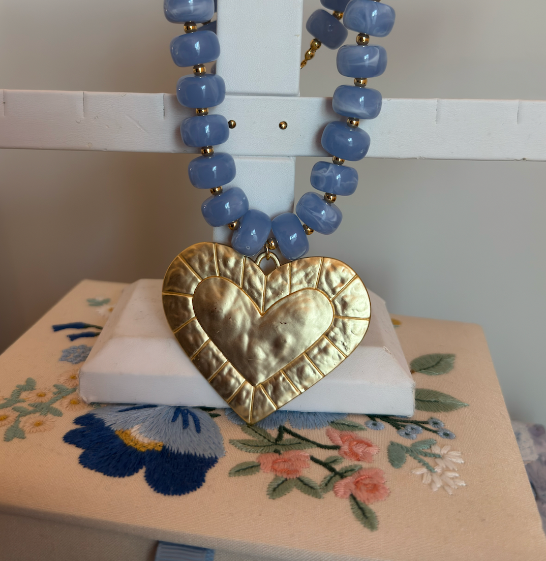 Lover Necklace - Blue