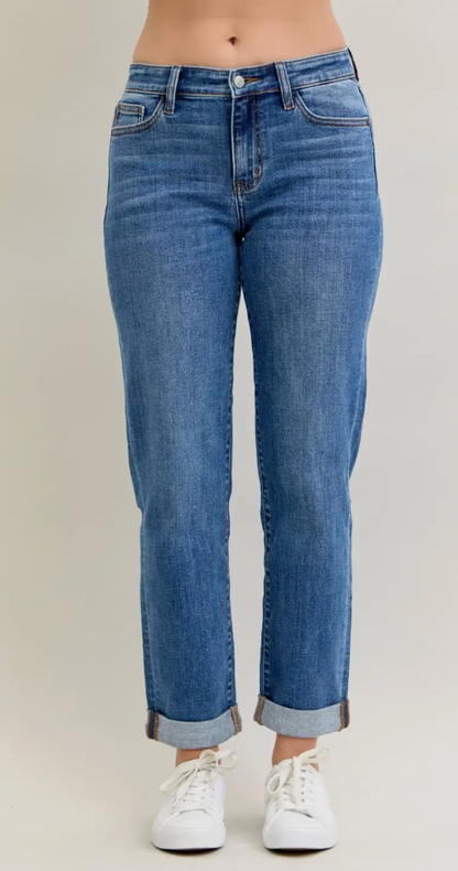 Judy Blue Boyfriend Cuff Jean