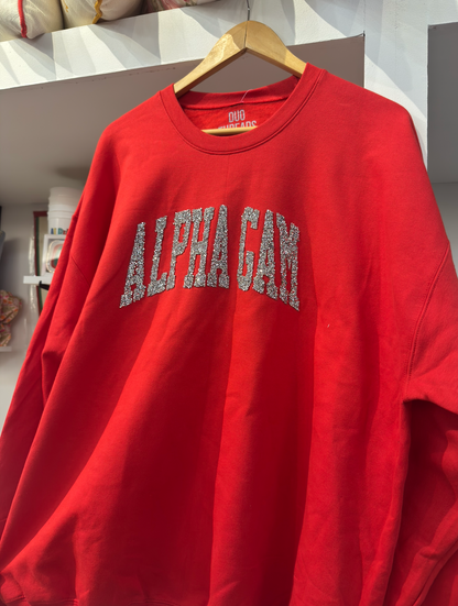 Alpha Gamma Delta Glitzy Girl Sweatshirt