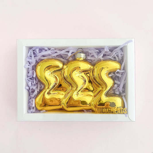Greek Bubble Letter Ornament