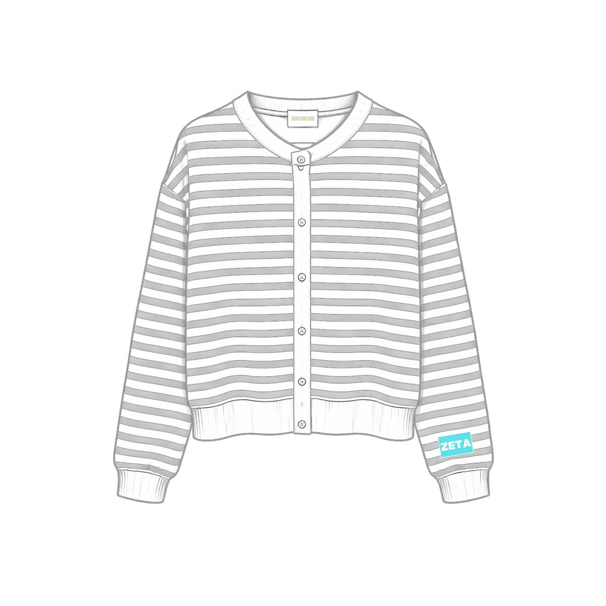 SORORITY STRIPE CARDIGAN PRE ORDER EST ARRIVAL 10/2