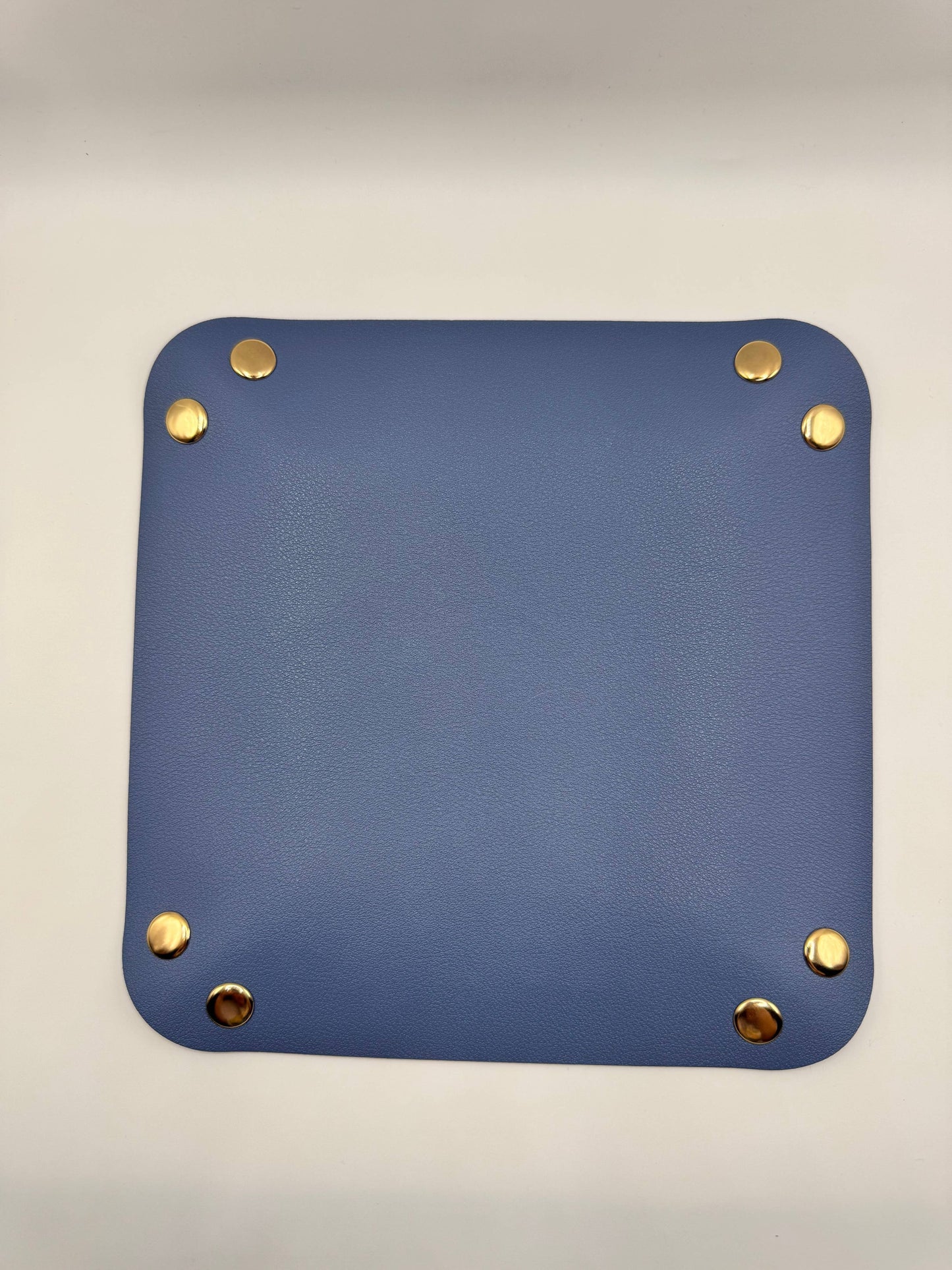 Blue Bits & Bobs Needlepoint Valet Tray | Snap Tray : Dark Sea Glass Blue