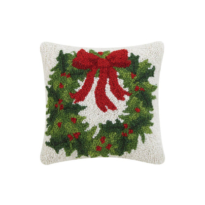 Holiday Wreath Hook Pillow