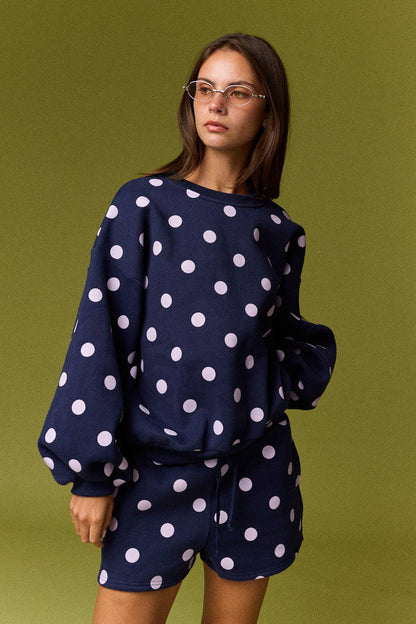 Polka Dot Fleece Set