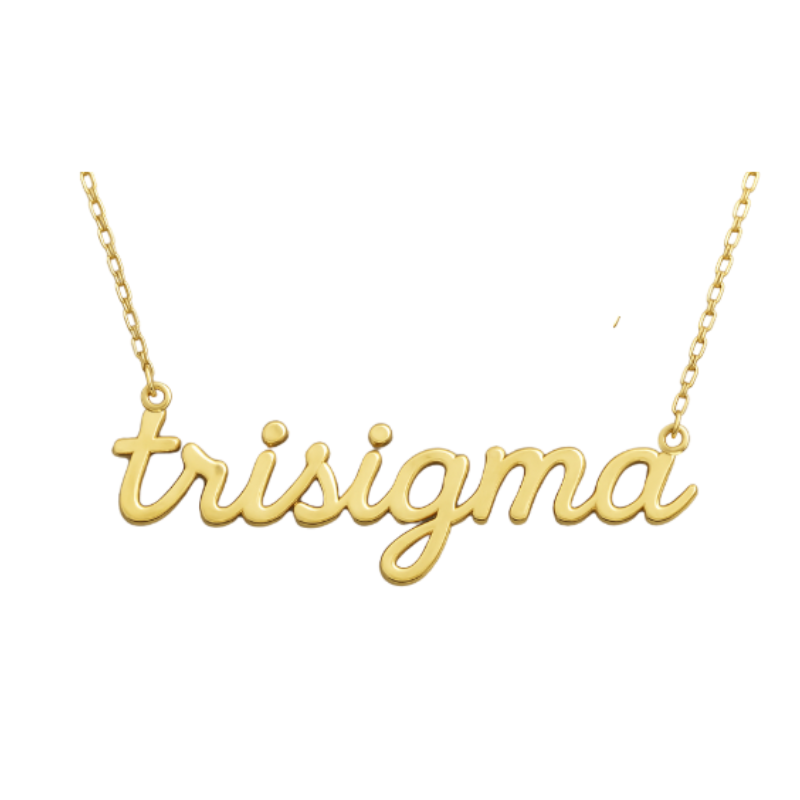 Sigma Sigma Sigma Script Necklace