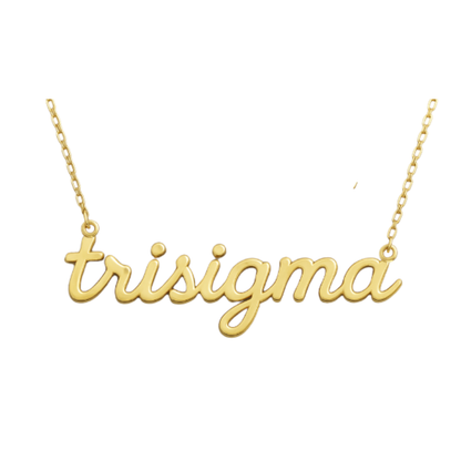 Sigma Sigma Sigma Script Necklace