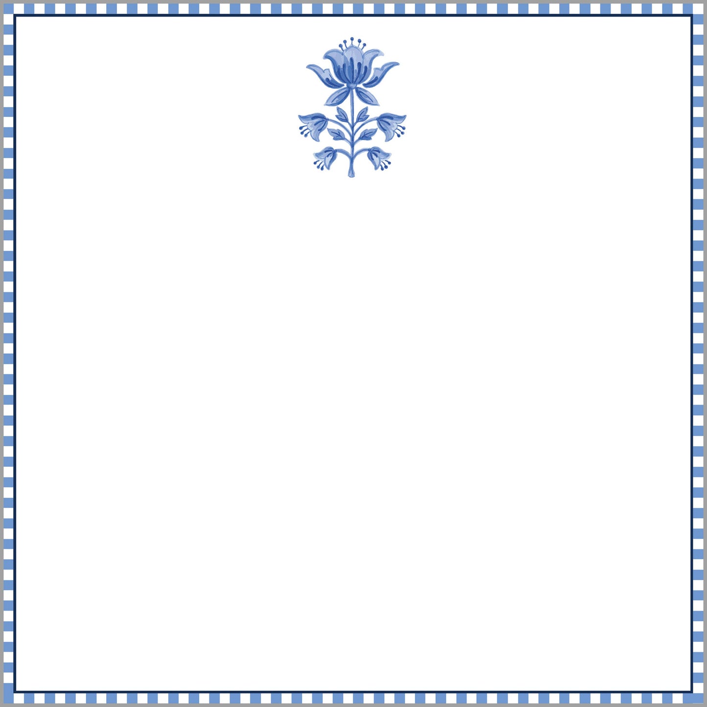 In Stock 8.5x8.5 Tulip Block Print Slab Notepad