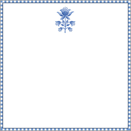 In Stock 8.5x8.5 Tulip Block Print Slab Notepad
