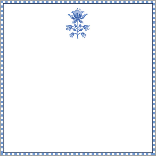 In Stock 8.5x8.5 Tulip Block Print Slab Notepad