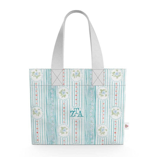 Zeta Tau Alpha Stripes Canvas Tote