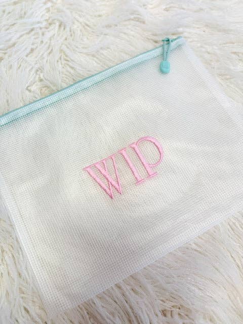 Needlepoint Project Pouch: WIP