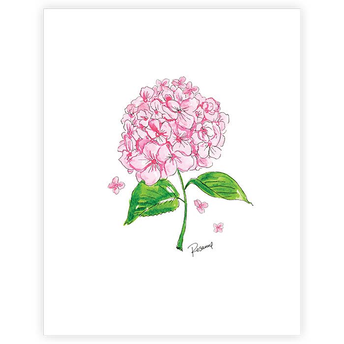 Pink Hydrangea Print