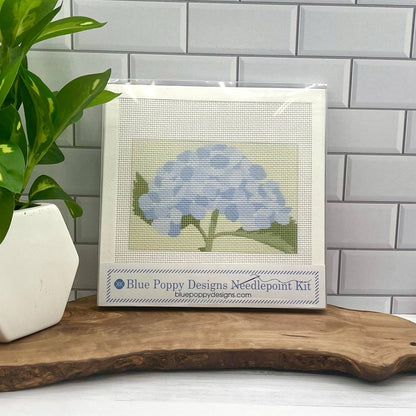 Blue Hydrangea 6x4 Needlepoint Kit: Full Kit