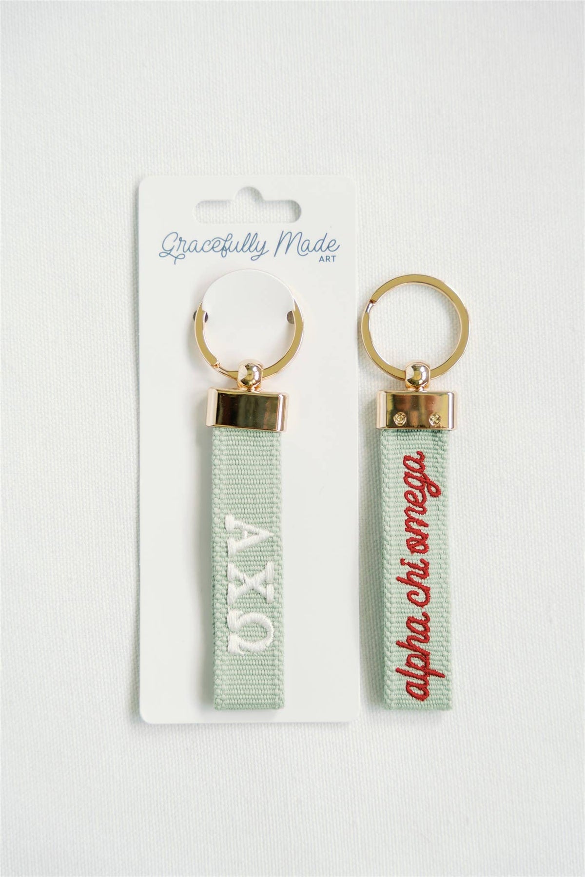 Sorority Embroidered Keychain