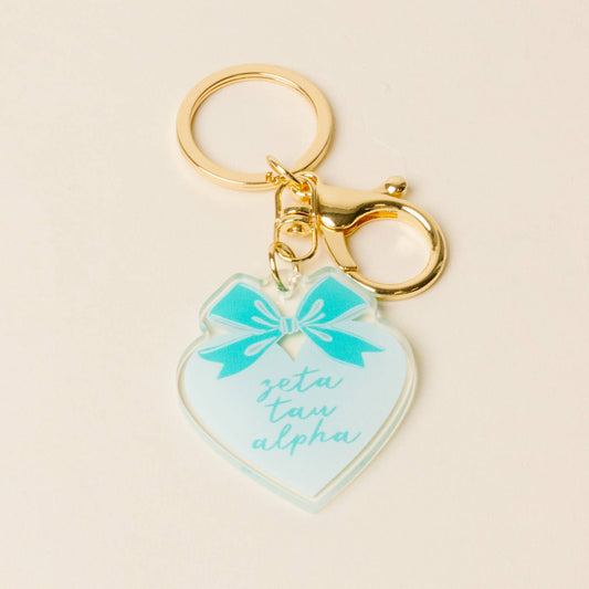 Sorority Sweetheart Bow Acrylic Keychain