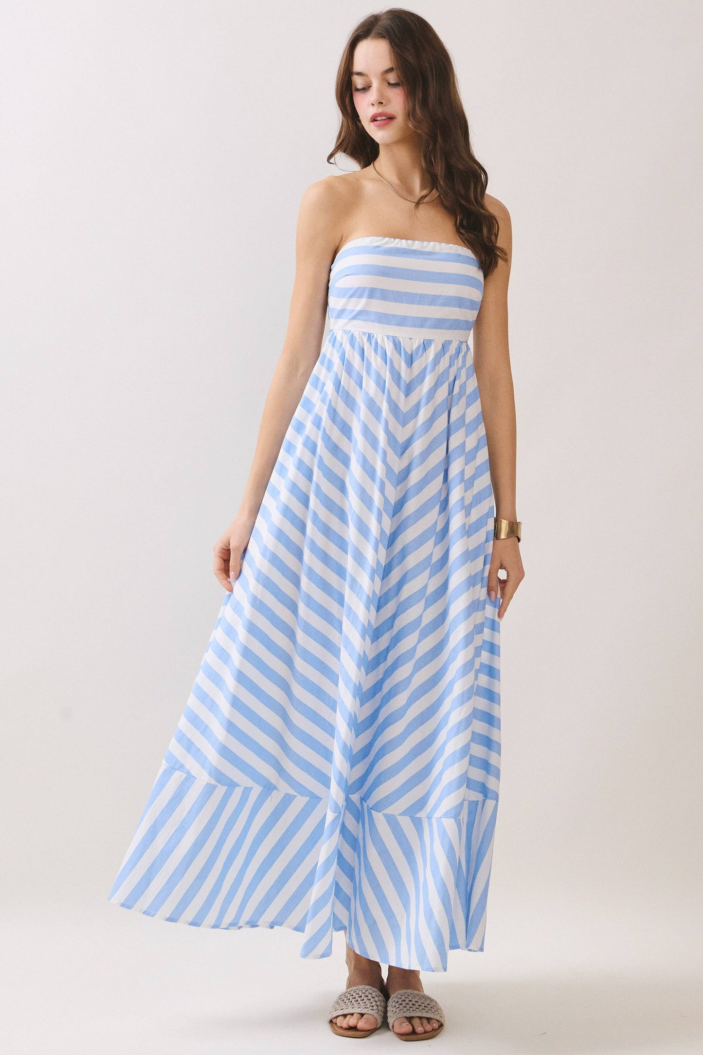 Stripes Maxi Dress