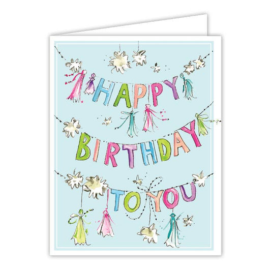 Tassle B'day Card