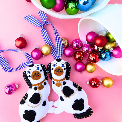 Staffordshire Dog Statue Ornament