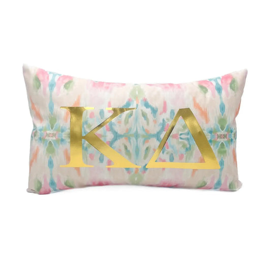 KD Gold Foil Kaleidoscope Sorority Pillow