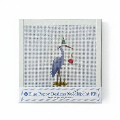 Christmas Heron Needlepoint Kit