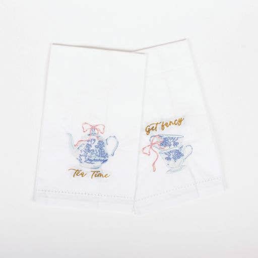 High Tea Embroidered Bar Towel