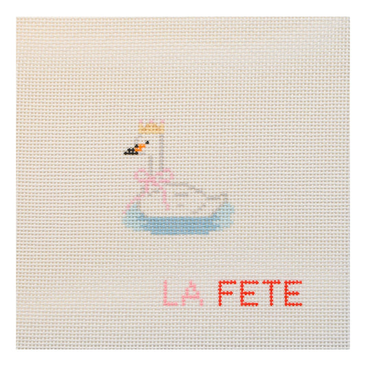 Party Animals: Swan Canvas — 13 Mesh