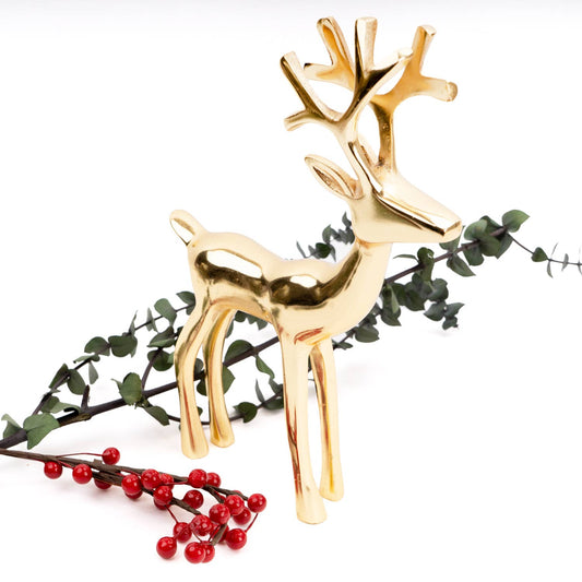 Gold Decorative Reindeer - Large