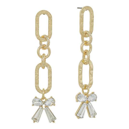 Open Oval Bow Earring