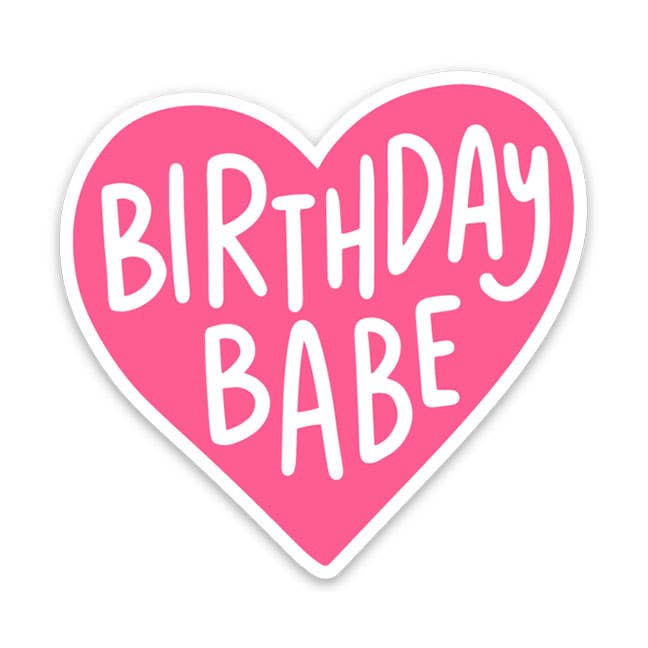 Birthday Babe Sticker Card