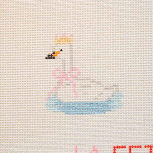 Party Animals: Swan Canvas — 13 Mesh
