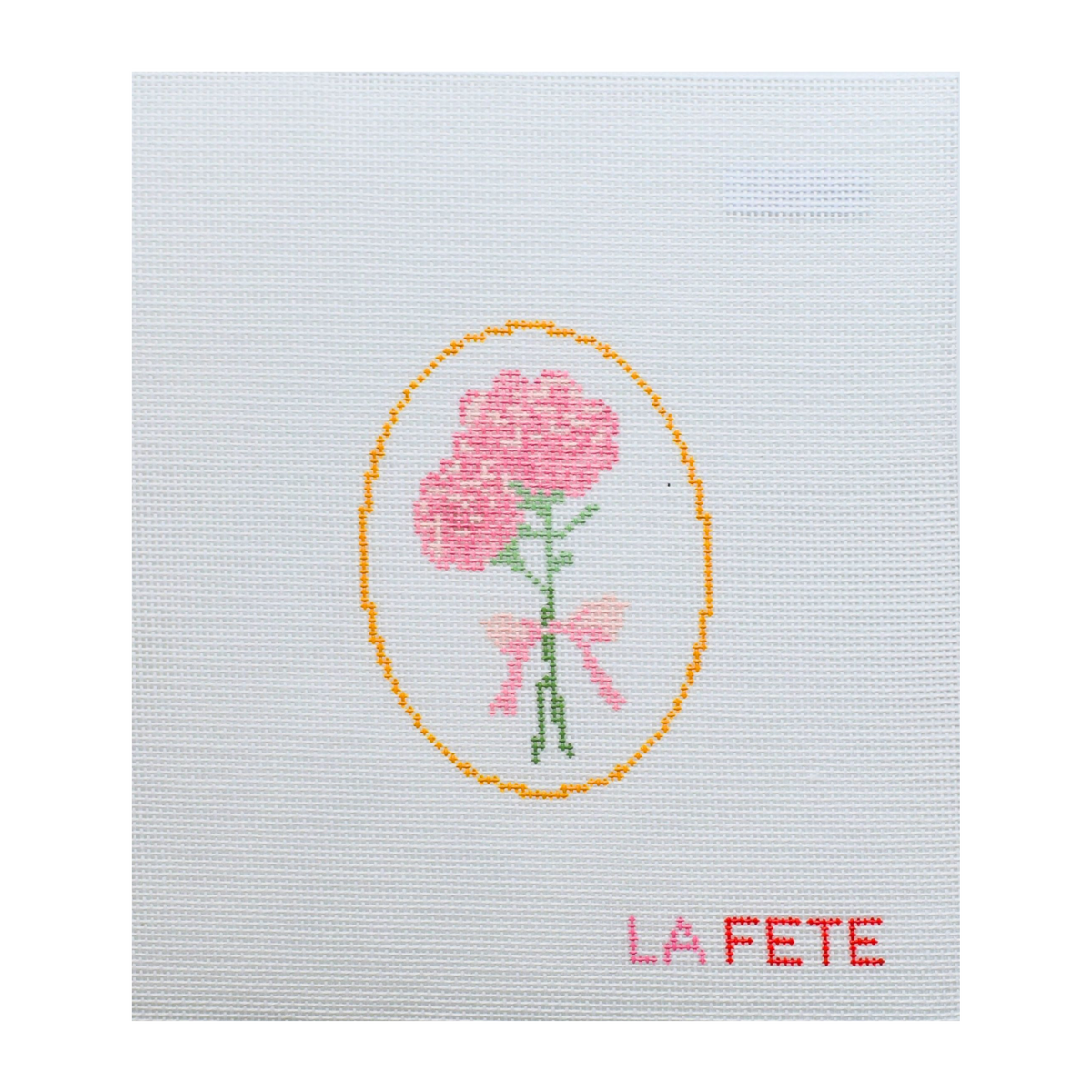 Carnations Flower Canvas — 18 Mesh