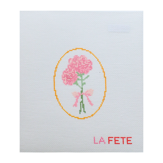 Carnations Flower Canvas — 18 Mesh