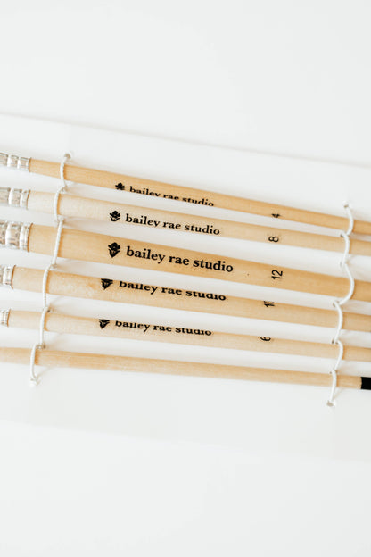 Round Tip Watercolor Brush Set 6 piece