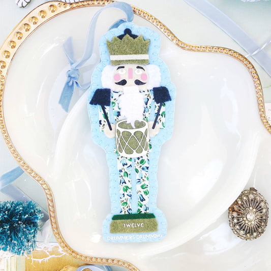 Grandmillennial Drummer Ornament