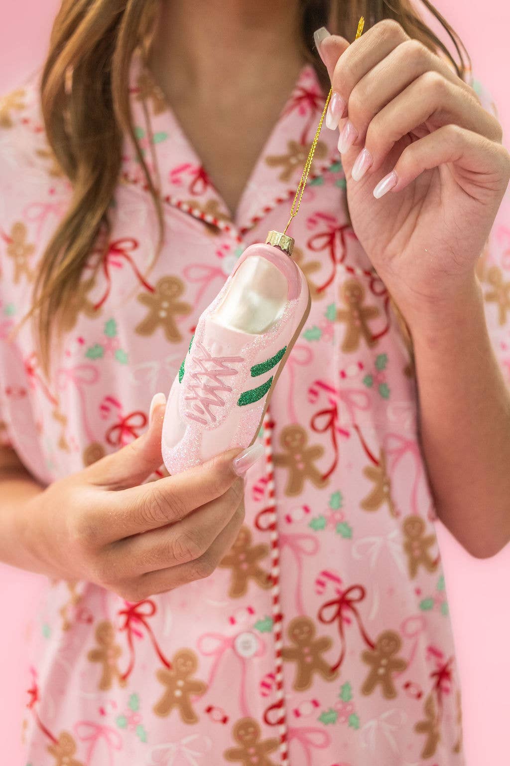 Pink Sneaker Ornament