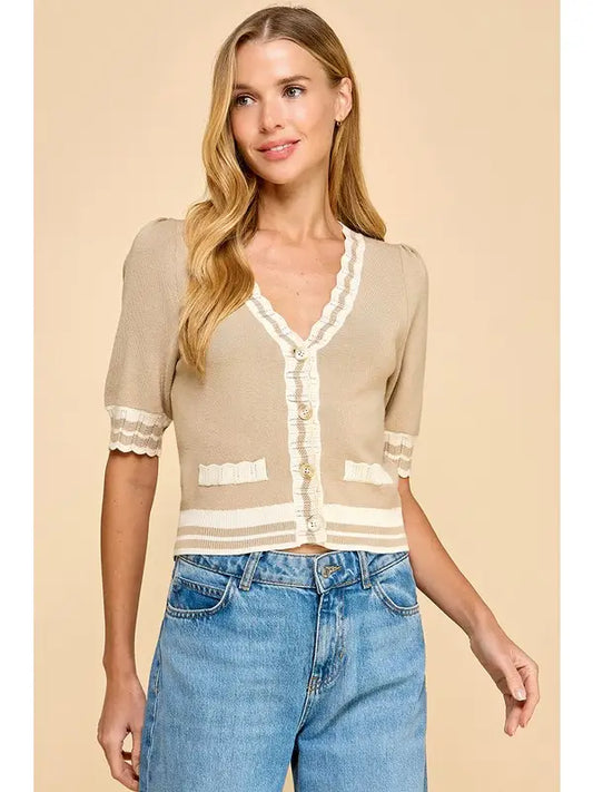 Scalloped Cardigan