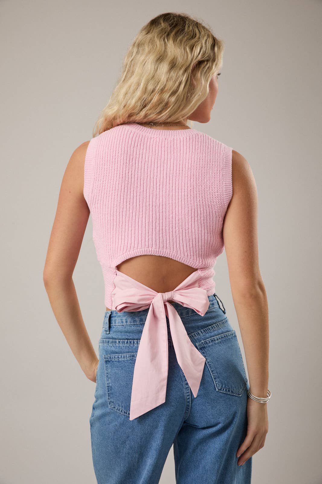 Coquette Bow Knit Tank
