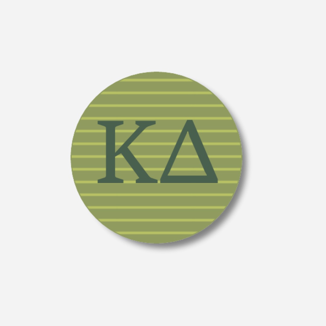 Kappa Delta Stripes Button