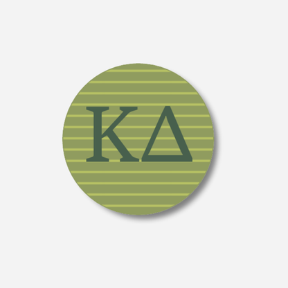 Kappa Delta Stripes Button