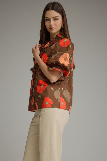 Fall Poppies Top