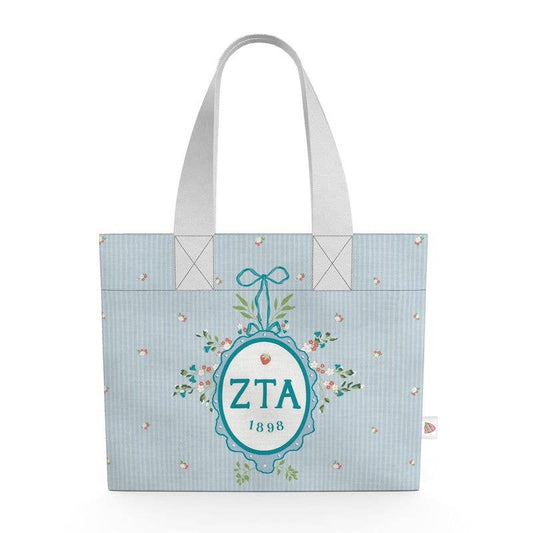 ZTA Floral Frame Canvas Tote