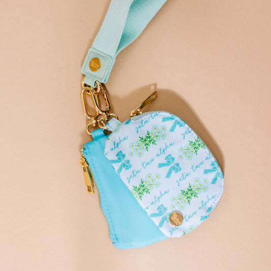 Sorority Double Pouch Wristlet