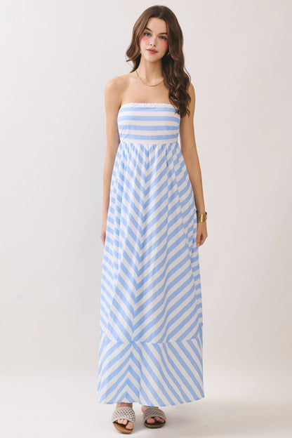 Stripes Maxi Dress