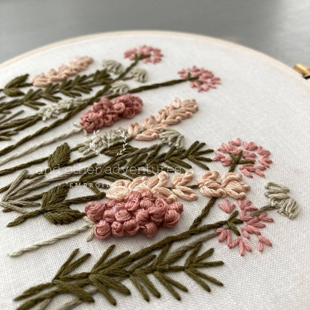 Meadow in Blush Cross Stitch Kit