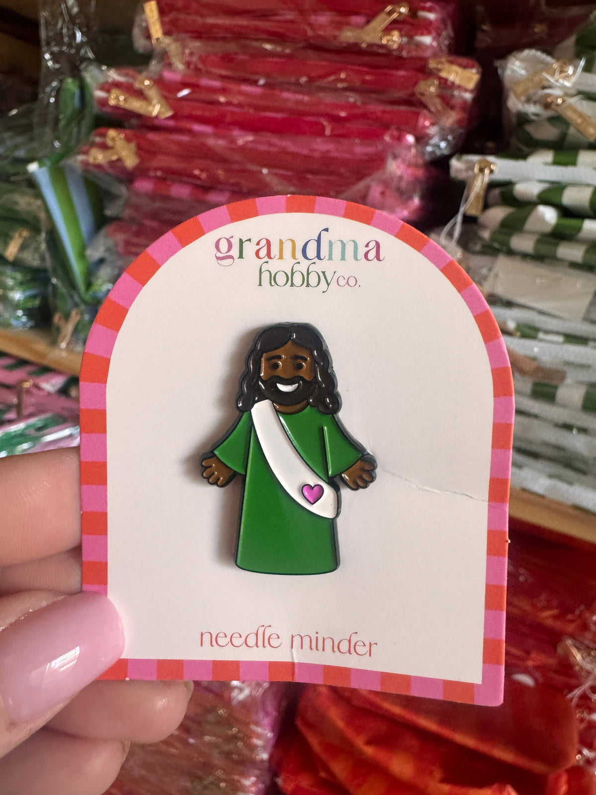 Mini Jesus Needle Minder