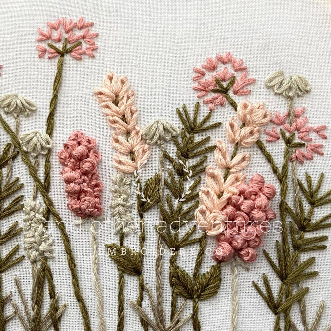 Meadow in Blush Cross Stitch Kit