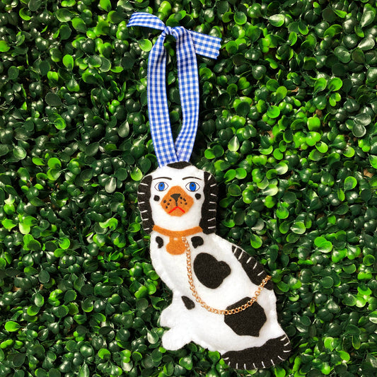 Staffordshire Dog Statue Ornament