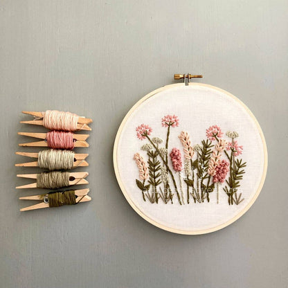 Meadow in Blush Cross Stitch Kit