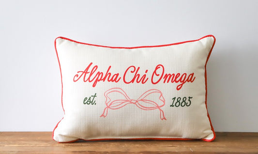 Sorority Bow Pillow